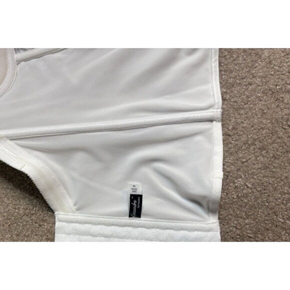 Cassandra White Lace Longline Wired Bra 34B Wedding or Formal Undergarment - Picture 8 of 9